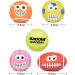 Tongktai Squeaky Dog Balls - 4 Pack Latex Fetch Toys for Medium & Small Pets | Soft & Bouncy 2.7'' Interactive Play - Buy Online on GoSupps.com