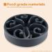 Wangstar Slow Feeder Bowl for Dogs and Cats - Anti-Skid Design, Bloat Stop Puzzle Fun Maze, Slow Eating Pet Bowl - Medium Size 8''x1.9'' Grey - Buy Online on GoSupps.com