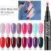 LICHENGTAI One Step Gel Nail Polish Pen 3 in 1 Nail Polish Pen UV Nail Gel Painting Pen No Base Top Coat Need Nails Art Tool Soak Off Gel Ideal for Home and Professional Manicure 086 - Buy Online on GoSupps.com