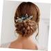 Ipetboom Bridal Comb Crystal Hair Comb Hair Side Flower Hair Combs Green Rhinestone Hair Clip Crystal Headpiece Styling Hair Clips Alloy Western Style Accessories Dinner Party - Buy Online on GoSupps.com