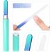 6 Piece Green Glass Cuticle Pusher and File Set with Case - Double Sided Glass Files and Cuticle Trimmer for Manicure Nail Care - Buy Online on GoSupps.com