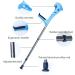 Forearm Crutches Adjustable Forearm Crutches Height Adjustable Elbow Shockproof Walking Crutches with Comfortable Grips Assistance for Men/Women Lightweight Arm Crutch Journey - Buy Online on GoSupps.com