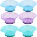 Lurrose hair color mixing bowl 6 pieces of plastic hair dye bowl professional hair color mixer for salon hairdressers (random color) different colors 6 pieces.