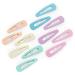 Large Snap Hair Clips for Women and Girls 6 Pastel Colors (2.4 Inches 12 Pack)