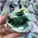 JUKUCKV Natural Green Crystal Agate Cave Specimen | 200-250g Spiritual Support Gemstone | International Shipping Available - Buy Online on GoSupps.com