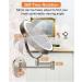 QUR 8In Chargeable Vanity/Bathroom Double Side Mirror 1X/10X Enlarge LED&3Color Temp Touch Screen 360 Rotat C - Buy Online on GoSupps.com
