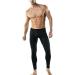 TSLA Men's Thermal Underwear Pants 2-pack - Heated Fleece Lined Long Johns Leggings for Winter - Black, Size Large - Buy Online on GoSupps.com