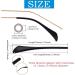 10 Pairs of Silicone Anti-Slip Covers | Slipproof Glasses Hinge Repair & Replacement Accessories for Thin Metal Sunglasses (Black & Transparent) - Buy Online on GoSupps.com