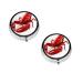 (Glutton Shrimps) Round Pill Box 3 Compartment Pill Box Mini Decorative Pocket Purse Portable Travel Medicine Tablet Vitamin Holder Organizer Pill Case
