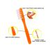 Dukal Orange Toothbrushes 144 Pack - Short Handle, Soft Bristles, Rounded Tips, Ideal for Sensitive Enamel - Individually Packaged - Buy Online on GoSupps.com