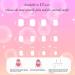 Maggidea Short Square French False Nails - 24pcs Stick on Nails with Glue, Classic Elegant White Tips Design for Women and Girls - Short Square Pink - Buy Online on GoSupps.com