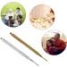 Acupuncture Pen Set - 2 Pieces Acupressure Massage Pens - Meridian Pencil & Stick - 10cm Length 2/5mm Ball - Silver & Brass - Buy Online on GoSupps.com