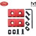 Red Aluminum 3-Slot Mlok Picatinny Rail Set (2 Pieces) - Buy Online on GoSupps.com