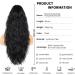 Hair Extensions for Women 26 inch Black Ponytail Extension Drawstring Ponytail for Black Women Long Wavy Pony Tails Hair Extensions Synthetic Hair Extensions Ponytail for Daily Use (Color: Black) #1b - Buy Online on GoSupps.com