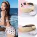 ZOSTLAND Braid Straw Wide Headbands Knot Turban for Women and Girls (2pcs Beige) - Buy Online on GoSupps.com