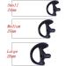AIRSN Replacement Earmold Earbud Earplug for Motorola Kenwood Two-Way Radio - Black 3 Pair (Small/Medium/Large) - Buy Online on GoSupps.com