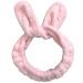 Nogcig Headband for Washing Face Adjustable Towel Spa Headband for Women Hair Band for Washing Face Skincare Makeup (Pink)