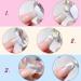Niceneeded 5Pcs Nail Art Stamper Set | Blue Nail Stamps Transparent Stamps Scrapers & Spatula for French Smile Line - International Shipping Available - Buy Online on GoSupps.com