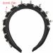 amangul Spiked Headband Gothic Tiaras Rivet Headband Rock Headband For Men Punk Headband Steampunk Leather Spiked Headpiece(Red) - Buy Online on GoSupps.com