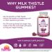 Organic Milk Thistle Gummies 1000mg Extract - Liver Detox Support & Cleanse - Sugar-Free & Delicious - 90 Count - Buy Online on GoSupps.com