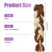 Aomig Braids Extensions - 24 Strands Synthetic Hair for Braiding in Brown/Cream - Perfect for Box Braids & Lichen Styles - Buy Online on GoSupps.com