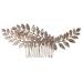 Ipetboom Comb Face Brush Cleansing Leaf Decor Bride Hair Accessories Wedding Bridal Headpieces Wedding D cor Wedding Decorations for Ceremony Gold Decor Women's Leaves Zinc Alloy Decorate