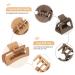 Cobinaan Claw Hair Clips Set - 6 Pack of Medium Rectangle & Small Square Clips | Strong Hold Nonslip Design for Thin Thick Long Hair | Neutral Color Assortment - Buy Online on GoSupps.com