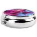 Starfish & Shrimp Portable Metal Pill Box - Round Mini 3-Compartment Ideal for Travel & Small Pills - Buy Online on GoSupps.com