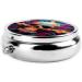 Skull Pattern Cross Portable Metal Pill Box - Mini 3-Compartment Travel Organizer for Small Pills - Buy Online on GoSupps.com