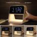 Buy Wilit LED Bedside Lamp - Touch Dimmable Alarm Clock & Night Light with Charging Function | 3 Brightness Levels & Thermometer for Kids & Adults - Buy Online on GoSupps.com