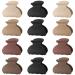 Lolalet 12 pieces Small hair clips hair clip 4cm mini hair claws hair clips for women girls children thick thin hairstyle clamps strong stylish acrylic banana clip -brown