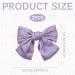 Bow Hair Clip 2PCS Hair Bows for Women Big Bowknot Hairpin French Bow Hair Clips with Ribbon Solid Color Hair Barrette Hair Bow Clips Soft Satin Silky Hair Bows for Women Girls(Black+Purple) - Buy Online on GoSupps.com