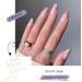 Colorful False Nails - 24pcs Short Acrylic Press On Nails with Glue|French Ballet Design for Women and Girls - Buy Online on GoSupps.com