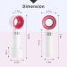 Lash Fan USB Mini Portable Rechargeable Bladeless Fan - Handheld Cooling Dryer for Accelerated Drying of Eyelash Extensions Glue - Essential Eyelash Extension Supplies (White) - Buy Online on GoSupps.com