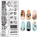 Snake Leopard Print Animal Nail Stamping Plates | Geometric Flowers & Cow Designs | Stencil Stamp Tool for Cow Print Nails - J054 - Buy Online on GoSupps.com