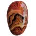 Gemgogo Natural Banded Agate Irregular Polished Crystals and Healing Stones, Shape Palm Crystal Healing Gemstone Red-banded Agate