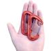 Orange L-Rover 12KN Lightweight Carabiner Clips - 4 Pack for Hammocks, Camping, Outdoor, Gym, Hiking - Heavy Duty Aluminium Wiregate Carabiners - Buy Online on GoSupps.com