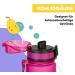 Schmatzfatz 400ml Children s Drinking Bottle - Leak-Proof BPA-Free Flavor-Neutral with Fruit Insert - Perfect for School & Kindergarten - Purple Sun Design - Buy Online on GoSupps.com