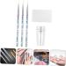 VINTORKY 1 Set Nail Brush Seal manicure painting nail art painting nail art pen nail art salon accessories french tip nail stamp nail stuff Nail supplies portable plastic - Buy Online on GoSupps.com