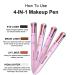 4 In 1 Makeup Pen 4 Colors Multi-Function Makeup Beauty Pen Touch Up Make Up Pen Travel Makeup Tool With Eyeliner Eyebrow Pen Lipliner And Highlighter Face Makeup - Buy Online on GoSupps.com