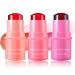 3 Colors Water Jelly Tint Stick Milk Cooling Water Jelly Tint Lip Gloss Milk Jelly Tint Jelly Blush Stick Natural Lasting Blush Lip Gloss Stick Blusher Highlighter Makeup Sheer Lip & Cheek Stain