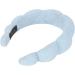 Soft And Absorbent Sponge Headband for Women - Prevent Slip Cute Padded Hair Band with Elastic Blue - Buy Online on GoSupps.com