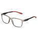 SPORTEX SAV Men's E4220 Blue Light Reading Glasses - Flexible Durable Lightweight High-Performance Blue Light Readers for Men Grey Red +1.50