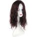 Cloud Wavy Full Head Wear Topper 18x18cm Middle Part Synthetic Head Top Replacement Wig Free Part Clip in Thick Hairpiece (45cm Dark Brown) - Buy Online on GoSupps.com