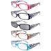 Eyekepper 5 Pack Floral Pattern Design Reading Glasses for Women Reading Inlcude Reader Sunglasses +2.00 Reading Eyeglasses Floral Mix-5pc 2.0 x