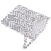 Damero 2pcs Travel Wet/Dry Bag Organizer with Two Zippered Pockets - Reusable for Cloth Diapers, Pumping Parts, Swimsuits, & Gym - Gray Chevron - Buy Online on GoSupps.com