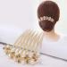 Hair Combs Slides Hair Comb Clips for Women Hair Piece Pins with Pearl Rhinestones Hair Accessory rhinestone hair comb - Buy Online on GoSupps.com