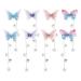 4 Pairs (8 Pieces) Butterfly Hair Clips Fairy Hair Clip Tassel Hair Accessories Elegant Headwear Hair Accessories for Girls Women