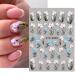 5D Embossed Flowers Nail Stickers - 6 Sheets Engraved Flower Decals for Acrylic Nails | Spring Summer Nail Art Accessories for Women - Buy Online on GoSupps.com