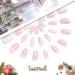 Vatocu Christmas Short Red Press on False Nails with Snowflake and Elk Design - 24pcs for Women and Girls - Buy Online on GoSupps.com